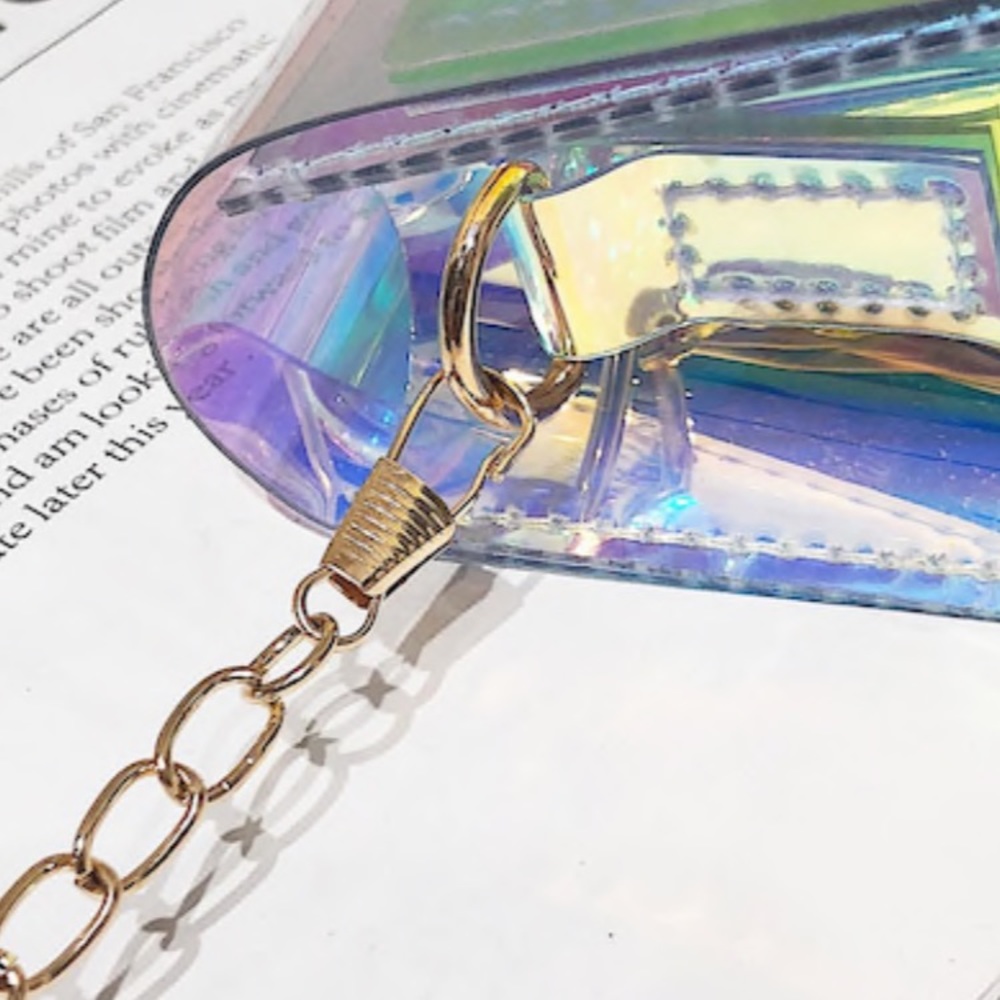 Iridescent clear shoulder bag - Picture 5 of 6
